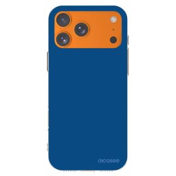 Átlátszó szilikon tok az alábbi mobiltelefonokra Apple iPhone 17 Pro Max - Navy Blue