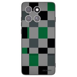 Fekete szilikon tok az alábbi mobiltelefonokra Motorola Edge 60 Pro - Block Grid