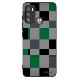 Fekete szilikon tok az alábbi mobiltelefonokra Motorola Edge 60 5G - Block Grid