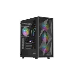 Genesis DIAXID 605 ARGB/Midi Tower/Transpar/Fekete számítógépház