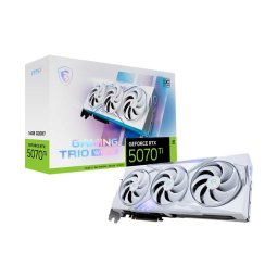 MSI VGA NVIDIA GeForce RTX 5070 Ti 16G GAMING TRIO OC FEHÉR, RTX 5070 Ti, 16GB GDDR7, 3xDP, 1xHDMI