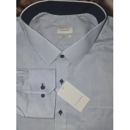Eterna Meisterhaft 1863 comfort fit kék-fehér csíkos hosszú ujjú ing, 52