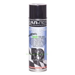 Car-Rep Alufelni - Keréktárcsa Akril Festék Spray - FEKETE (500ML)