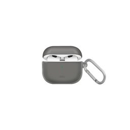 Uniq Glase Apple Airpods (3. gen) tok, fekete-átlátszó