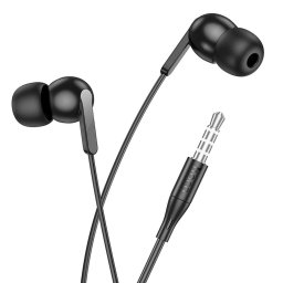 HOCO drót fülhallgató 3,5 mm-es jack mikrofonnal M124 fehér