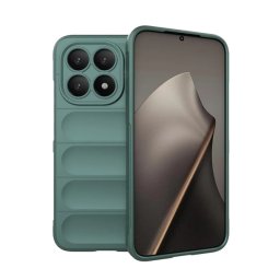 Szilikon telefonvédő (ütésállóság, kameravédő, 3D) SÖTÉTZÖLD Xiaomi 15T