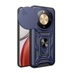 Defender szilikon telefonvédő (ütésállóság, tartógyűrű, kameravédő) SÖTÉTKÉK Honor Magic 8 Lite