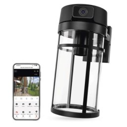 GoSmart Wifis kültéri forgatható kamera IP-1300 LANTERN világítással, fekete