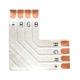 L forrasztós toldóelem 10mm RGB LED szalaghoz
