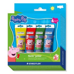 STAEDTLER Ujjfesték, STAEDTLER "Noris(R) Junior 8814", Peppa malac, 4 szín