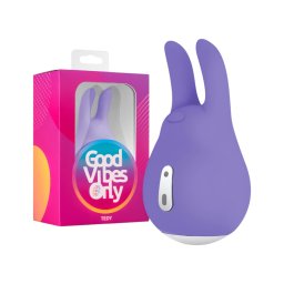 Good Vibes Tedy - akkus, nyuszis csikló vibrátor (lila)
