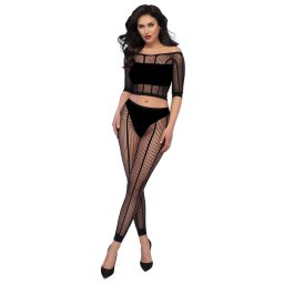 CHILIROSE - fekete top s leggings S/M mretben