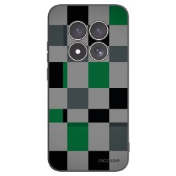 Fekete szilikon tok az alábbi mobiltelefonokra Xiaomi Redmi Note 15 Pro 5G - Block Grid