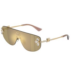DOLCE & GABBANA DG2333B 02/03 Gold Clear Mirror Yellow Gold napszemüveg