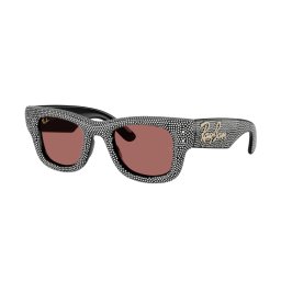 RAY-BAN RB4940BP 686585 WAYFARER PUFFER Black Dark Violet napszemüveg