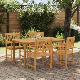vidaXL Kerti pad 4 pcs Természetes 56 x 55,5 x 90 cm Tömör Akácfa