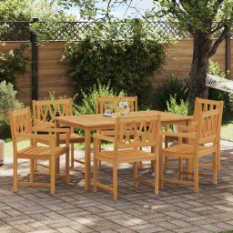 vidaXL Kerti pad 6 pcs Természetes 56 x 55,5 x 90 cm Tömör Akácfa