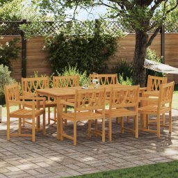 vidaXL Kerti pad 8 pcs Természetes 56 x 55,5 x 90 cm Tömör Akácfa