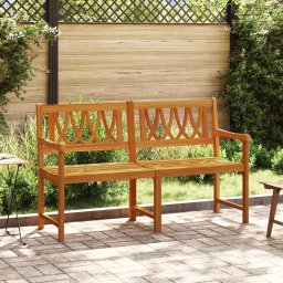 vidaXL Kerti pad Természetes 150 x 55,5 x 90 cm Tömör Akácfa