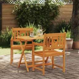 vidaXL Kerti pad 2 pcs Természetes 56 x 55,5 x 90 cm Tömör Akácfa
