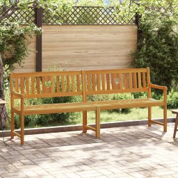 vidaXL Kerti pad Természetes 220 x 55,5 x 90 cm Tömör Akácfa