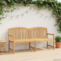 vidaXL Kézműves Rózsabank 180,5 x 60 x 96 cm Tömör Teakfa Természetes