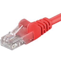 PremiumCord Patch kábel UTP RJ45-RJ45 CAT6 10m piros