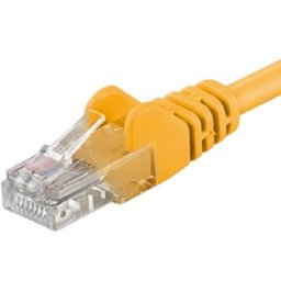 PremiumCord Patch kábel UTP RJ45-RJ45 CAT6 7m sárga
