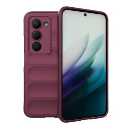Szilikon telefonvédő (ütésállóság, kameravédő, 3D) BORDÓ Xiaomi Redmi 15 4G