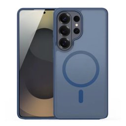 DUX DUCIS YIND szilikon telefonvédő (ütésállóság, kameravédő, matt, MagSafe) SÖTÉTKÉK Samsung Galaxy S26 Ultra (SM-S948)