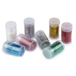 Csillámpor / glitter készlet tégelyben, 8 db x 4 g