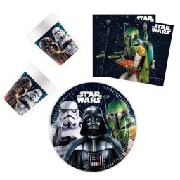 Star Wars Galaxy party szett 36 DARABOS, 20 cm-es tányérral