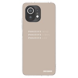 Átlátszó szilikon tok az alábbi mobiltelefonokra Xiaomi Mi 11 - Positive Vibes
