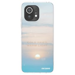 Átlátszó szilikon tok az alábbi mobiltelefonokra Xiaomi Mi 11 - COLD SKIES