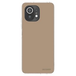 Átlátszó szilikon tok az alábbi mobiltelefonokra Xiaomi Mi 11 - Soft Sand