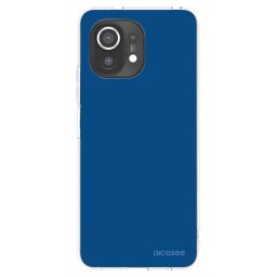 Átlátszó szilikon tok az alábbi mobiltelefonokra Xiaomi Mi 11 - Navy Blue