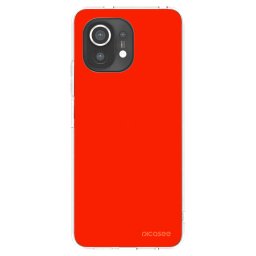 Átlátszó szilikon tok az alábbi mobiltelefonokra Xiaomi Mi 11 - Maranello Red