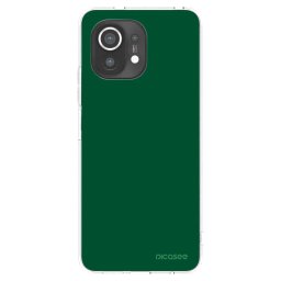 Átlátszó szilikon tok az alábbi mobiltelefonokra Xiaomi Mi 11 - Green Gleam
