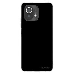 Átlátszó szilikon tok az alábbi mobiltelefonokra Xiaomi Mi 11 - Black Bliss