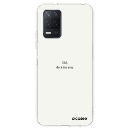 Átlátszó szilikon tok az alábbi mobiltelefonokra Realme 8 5G - Girl, do it for you