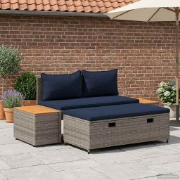 vidaXL Kültéri kanapé szett 4 -Seater 4 db 55 x 30 x 39 cm