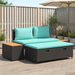 vidaXL Kültéri kanapé szett 4 -Seater 4 db 55 x 30 x 39 cm