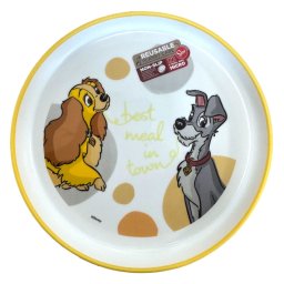 Disney Susi és Tekergő Best csúszásmentes micro lapostányér