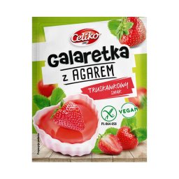 Celiko tortazselé agar-agarral eper 45g