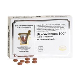 Bio-Szelénium 100 + cink + vitaminok tabletta 30x