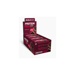 Protein Max fehérjeszelet 16x45g eper BioTechUSA