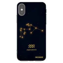 Átlátszó szilikon tok az alábbi mobiltelefonokra Apple iPhone X/XS - AQUARIUS