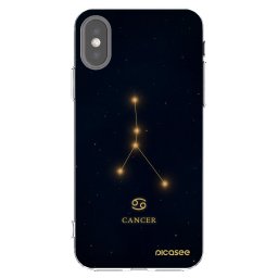 Átlátszó szilikon tok az alábbi mobiltelefonokra Apple iPhone X/XS - CANCER
