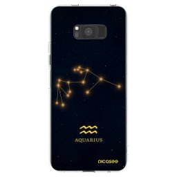 Átlátszó szilikon tok az alábbi mobiltelefonokra Samsung Galaxy S8 G950F - AQUARIUS