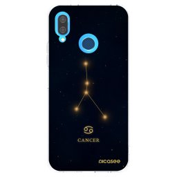 Átlátszó szilikon tok az alábbi mobiltelefonokra Huawei P20 Lite - CANCER